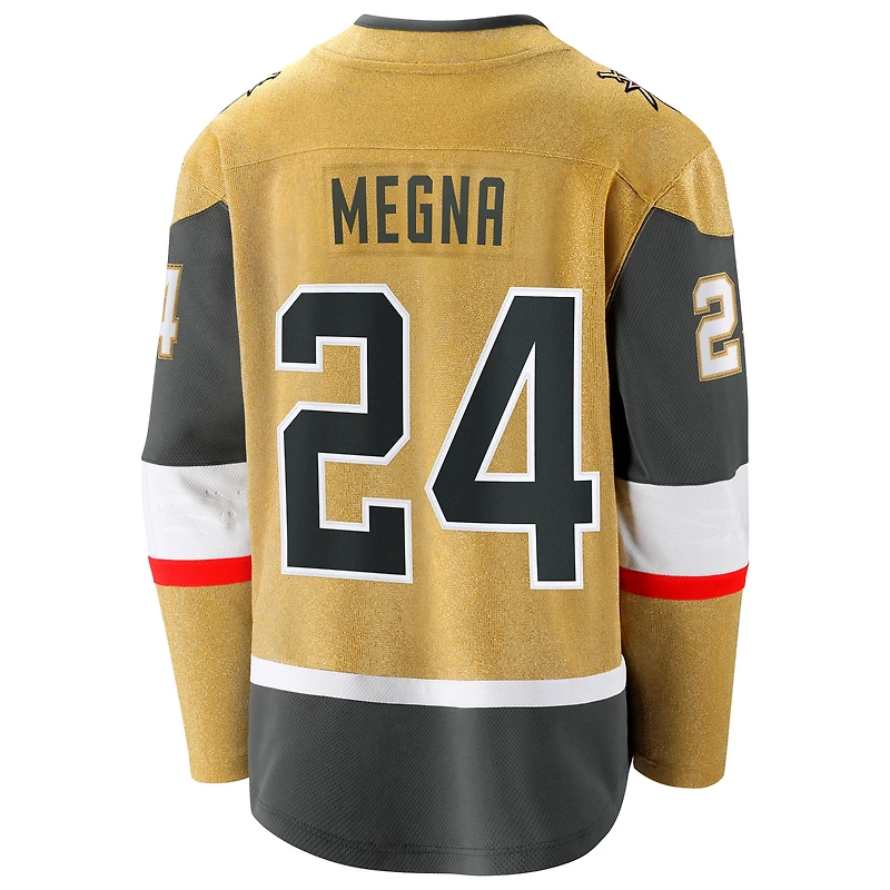 Men's Fanatics Jaycob Megna Gold Vegas Golden Knights Home Breakaway Jersey