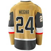 Men's Fanatics Jaycob Megna Gold Vegas Golden Knights Home Breakaway Jersey