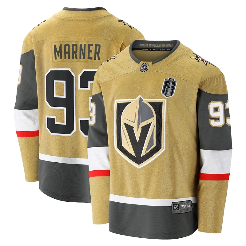 Men's Fanatics Mitch Marner Gold Vegas Golden Knights 2026 Stanley Cup Final Breakaway Jersey