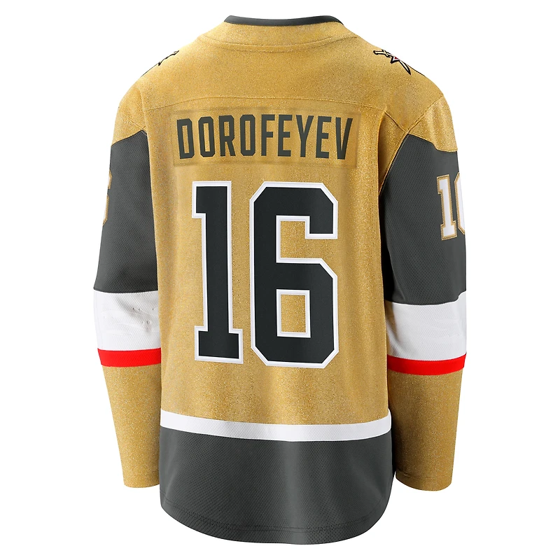 Men's Fanatics Pavel Dorofeyev Gold Vegas Golden Knights  Premier Breakaway Player Jersey