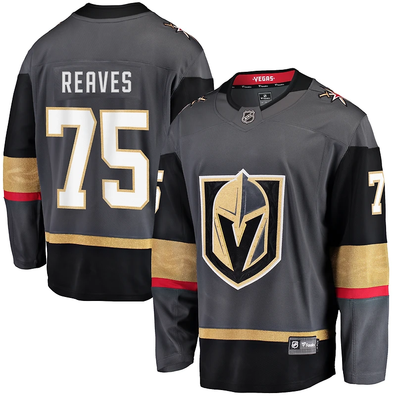Men's Fanatics Ryan Reaves Vegas Golden Knights Black Home Breakaway Player Jersey