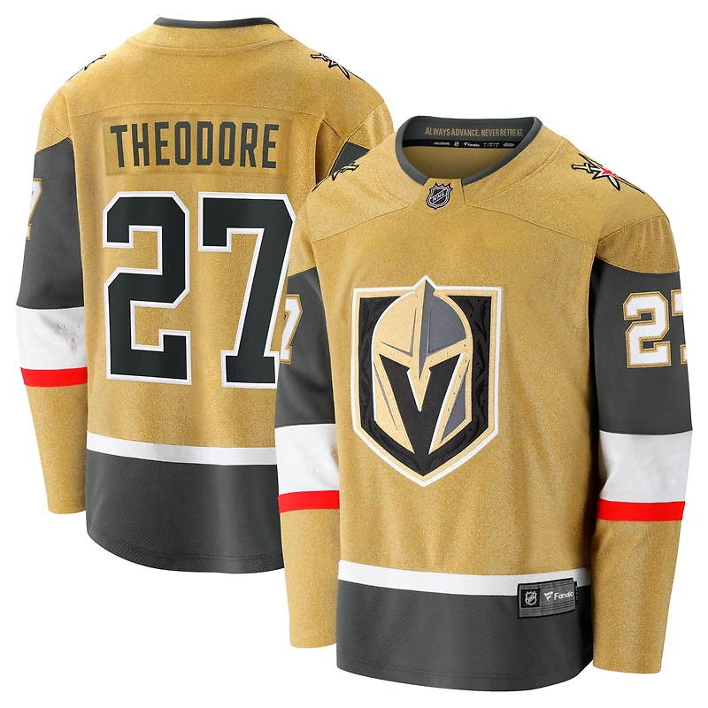 Men's Fanatics Shea Theodore Gold Vegas Golden Knights Home Breakaway Jersey