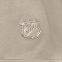 Men's Fanatics Tan Vegas Golden Knights Authentic Pro Road Short Sleeve Hoodie