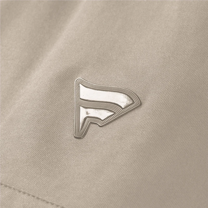 Men's Fanatics Tan Vegas Golden Knights Authentic Pro Road Short Sleeve Hoodie