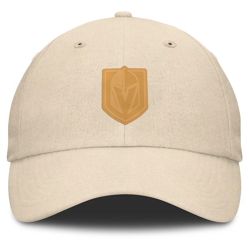 Casquette ajustable en toile pour le front office des Vegas Golden Knights de Fanatics Tan pour hommes
