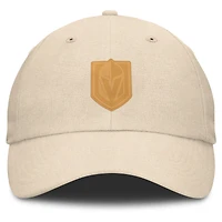 Casquette ajustable en toile pour le front office des Vegas Golden Knights de Fanatics Tan pour hommes