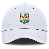Casquette ajustable Fanatics pour hommes, blanche Vegas Golden Knights PRIDE