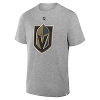 T-shirt Fanatics pour homme William Karlsson gris Vegas Golden Knights Authentic Stack avec nom et numéro