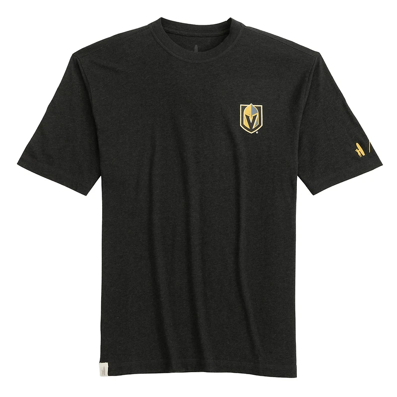 Men's johnnie-O Charcoal Vegas Golden Knights Heathered Spencer T-Shirt