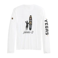 T-shirt à manches longues Adam des Golden Knights de Vegas blanc Johnnie-O pour homme