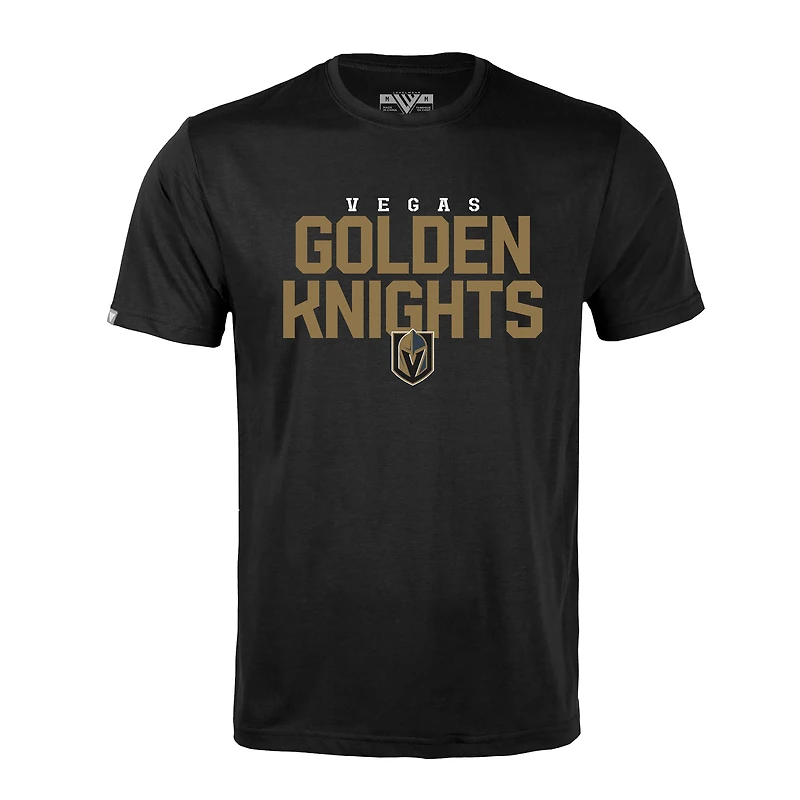 T-shirt pour homme Levelwear Jack Eichel noir Vegas Golden Knights Richmond avec nom et numéro