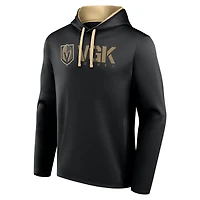 Men's Logo Athletic Black Vegas Golden Knights Head Start Pullover Hoodie