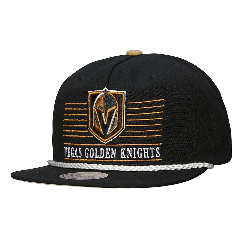 Casquette snapback Mitchell & Ness noire Vegas Golden Knights Ascend Deadstock pour homme