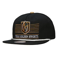 Casquette snapback Mitchell & Ness noire Vegas Golden Knights Ascend Deadstock pour homme