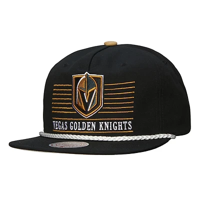 Casquette snapback Mitchell & Ness noire Vegas Golden Knights Ascend Deadstock pour homme