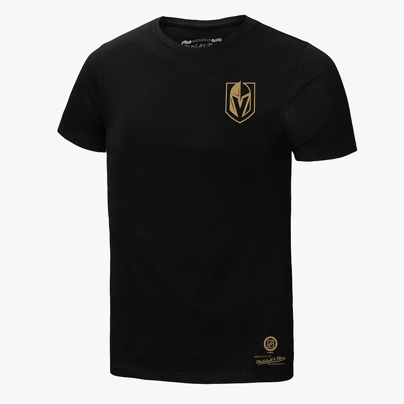 Men's Mitchell & Ness Black Vegas Golden Knights Core Penalty Box 3.0 T-Shirt