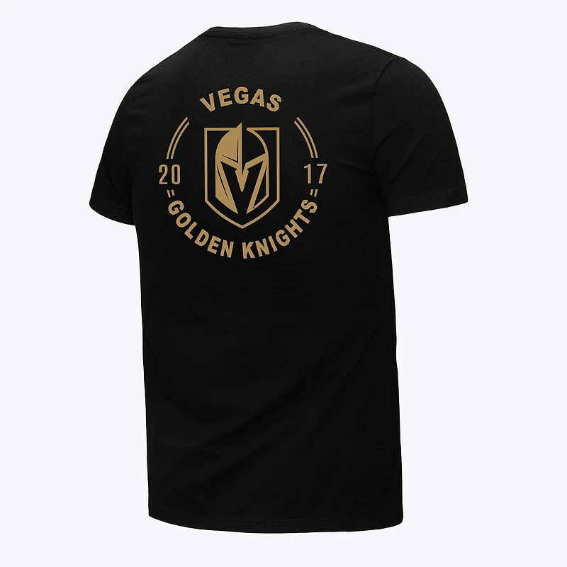 Men's Mitchell & Ness Black Vegas Golden Knights Core Penalty Box 3.0 T-Shirt