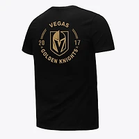 Men's Mitchell & Ness Black Vegas Golden Knights Core Penalty Box 3.0 T-Shirt