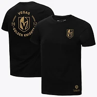 Men's Mitchell & Ness Black Vegas Golden Knights Core Penalty Box 3.0 T-Shirt