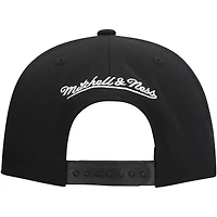 Men's Mitchell & Ness Black Vegas Golden Knights Core Top Spot Snapback Hat