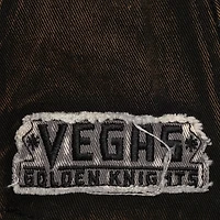 Casquette ajustable Mitchell & Ness Black Vegas Golden Knights Downtown Snow Wash Pro-Crown pour homme