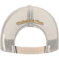 Casquette réglable de camionneur avant en mousse crème Vegas Golden Knights Mitchell & Ness pour hommes