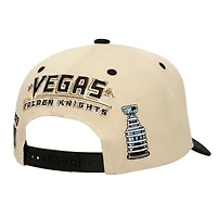 Men's Mitchell & Ness  Cream Vegas Golden Knights Soul Legacy Defined Two-Tone Pro Crown Adjustable Hat