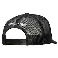 Men's Mitchell & Ness White/Black Vegas Golden Knights Gridlock Trucker Adjustable Hat