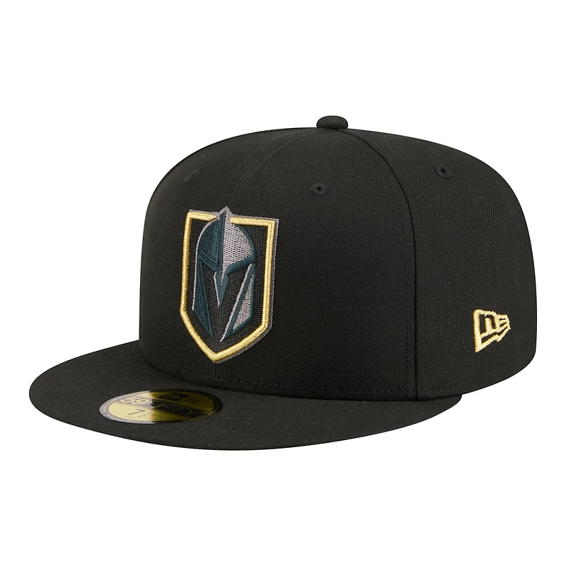 Casquette ajustée New Era 59FIFTY pour homme, noire, Vegas Golden Knights Color Pop