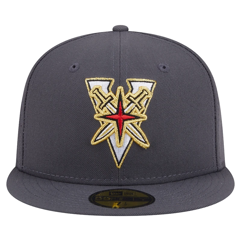 Men's New Era  Black Vegas Golden Knights Deceptor 59FIFTY Fitted Hat