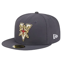 Men's New Era  Black Vegas Golden Knights Deceptor 59FIFTY Fitted Hat
