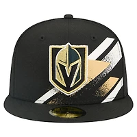 Casquette ajustée 59FIFTY noire New Era Vegas Golden Knights pour homme