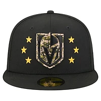 Casquette ajustée 59FIFTY pour homme New Era Vegas Golden Knights Military Appreciation Digital Camo Stars
