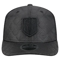 Casquette de camionneur ajustable 9SEVENTY en nylon matelassé noir New Era Vegas Golden Knights pour homme