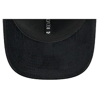 Men's New Era  Black Vegas Golden Knights Quilted Nylon 9SEVENTY Adjustable Trucker Hat