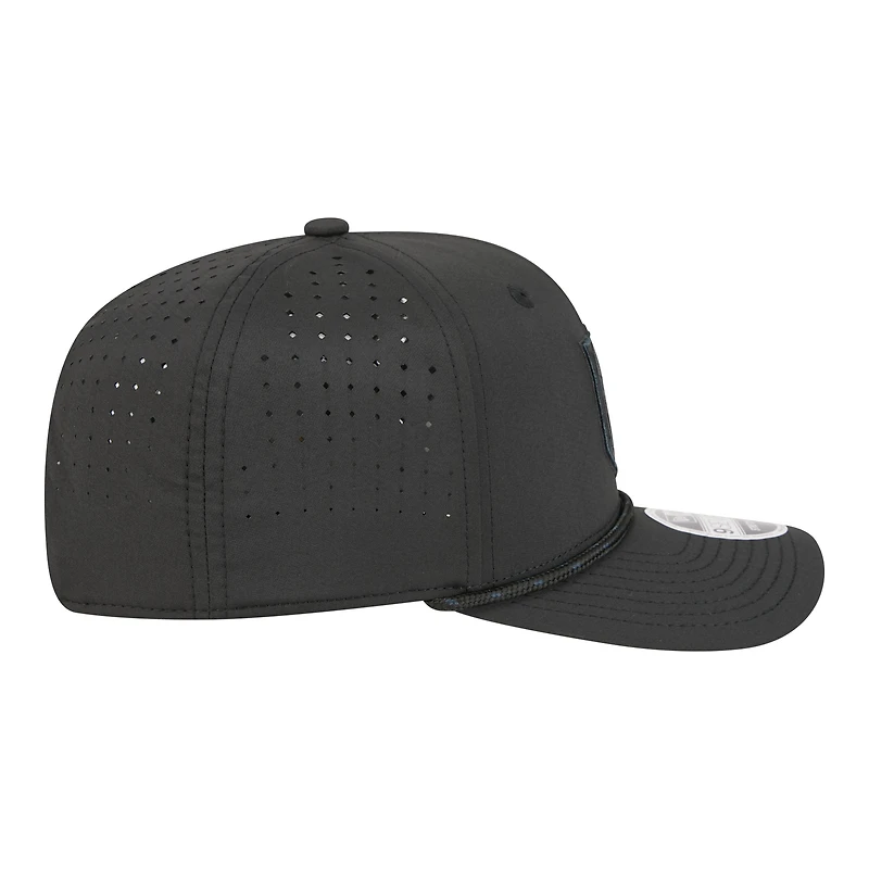 Men's New Era Black Vegas Golden Knights Sport Vented 9SEVENTY Rope Adjustable Hat