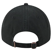 Men's New Era  Black Vegas Golden Knights Stamp Fabric Applique 9TWENTY Adjustable Hat