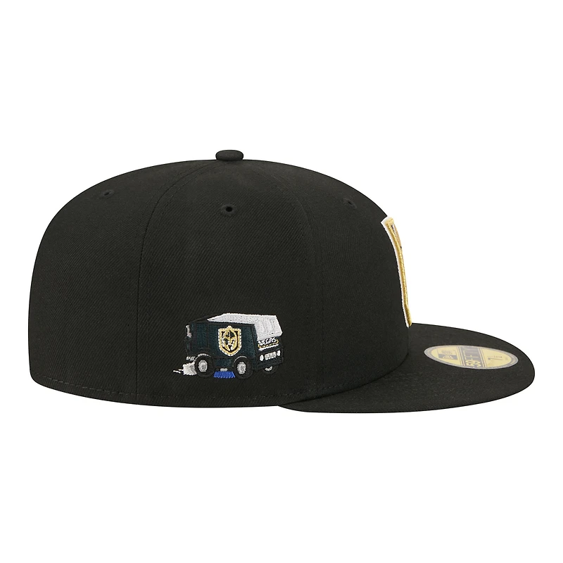 Men's New Era Black Vegas Golden Knights Zamboni 59FIFTY Fitted Hat