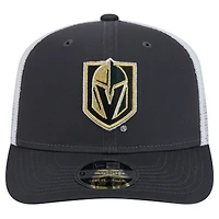 Men's New Era Charcoal Vegas Golden Knights Core Trucker 9SEVENTY Stretch-Snap Hat