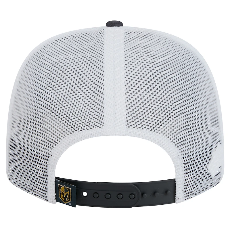 Men's New Era Charcoal Vegas Golden Knights Core Trucker 9SEVENTY Stretch-Snap Hat