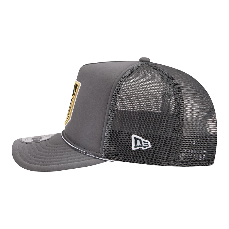 Casquette trucker New Era 9FIFTY à fermeture snapback, coloris anthracite Vegas Golden Knights, pour homme