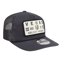Casquette trucker ajustable New Era 19TWENTY Vegas Golden Knights couleur anthracite pour homme