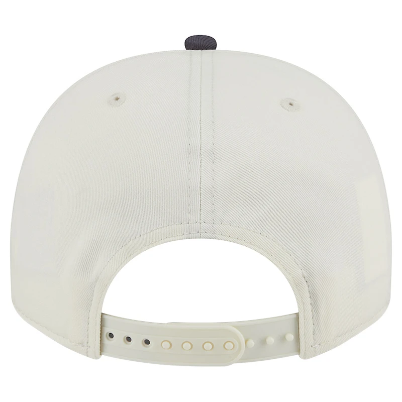 Men's New Era Cream/Grey Vegas Golden Knights Chainstitch 9FIFTY A-Frame Snapback Hat