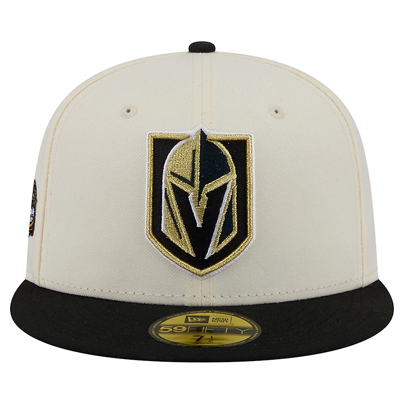 Men's New Era Cream Vegas Golden Knights 250th Anniversary of the United States Two-Tone 59FIFTY Fitted Hat