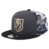 Casquette snapback 9FIFTY camouflage Vegas Golden Knights gris/noir New Era pour homme