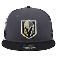 Casquette snapback 9FIFTY camouflage Vegas Golden Knights gris/noir New Era pour homme
