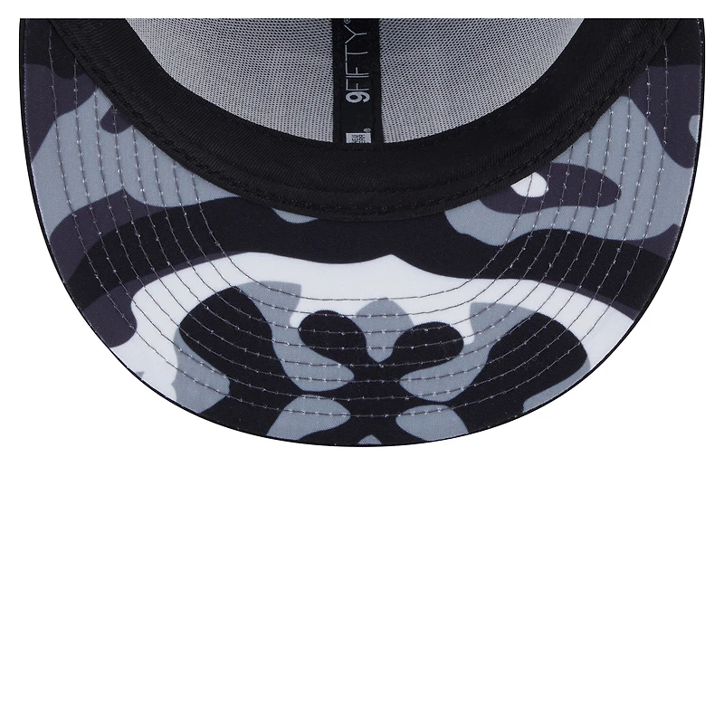 Casquette snapback 9FIFTY camouflage Vegas Golden Knights gris/noir New Era pour homme