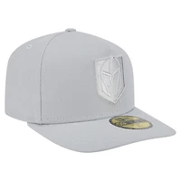 Men's New Era Gray Vegas Golden Knights Color Pack A-Frame 59FIFTY Fitted Hat