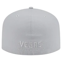 Men's New Era Gray Vegas Golden Knights Color Pack A-Frame 59FIFTY Fitted Hat