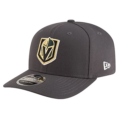 Men's New Era Gray Vegas Golden Knights Team Collection Basic 9SEVENTY Adjustable Hat